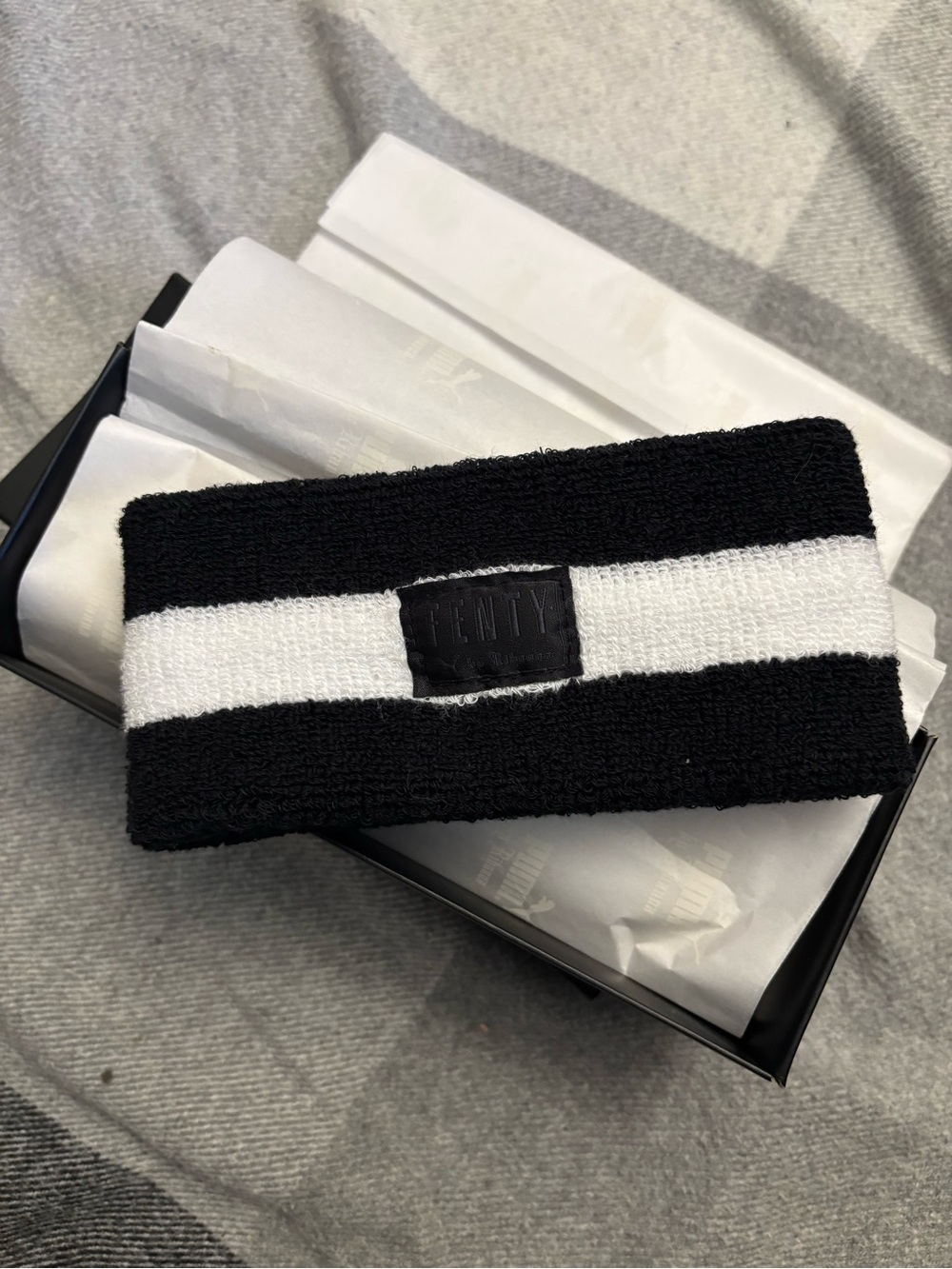 Fenty Black and White Striped Women’s Headband